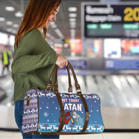 Jesus Not To Day Satan Christmas Travel Bag Funny Xmas Holiday Patterns - Wonder Print Shop