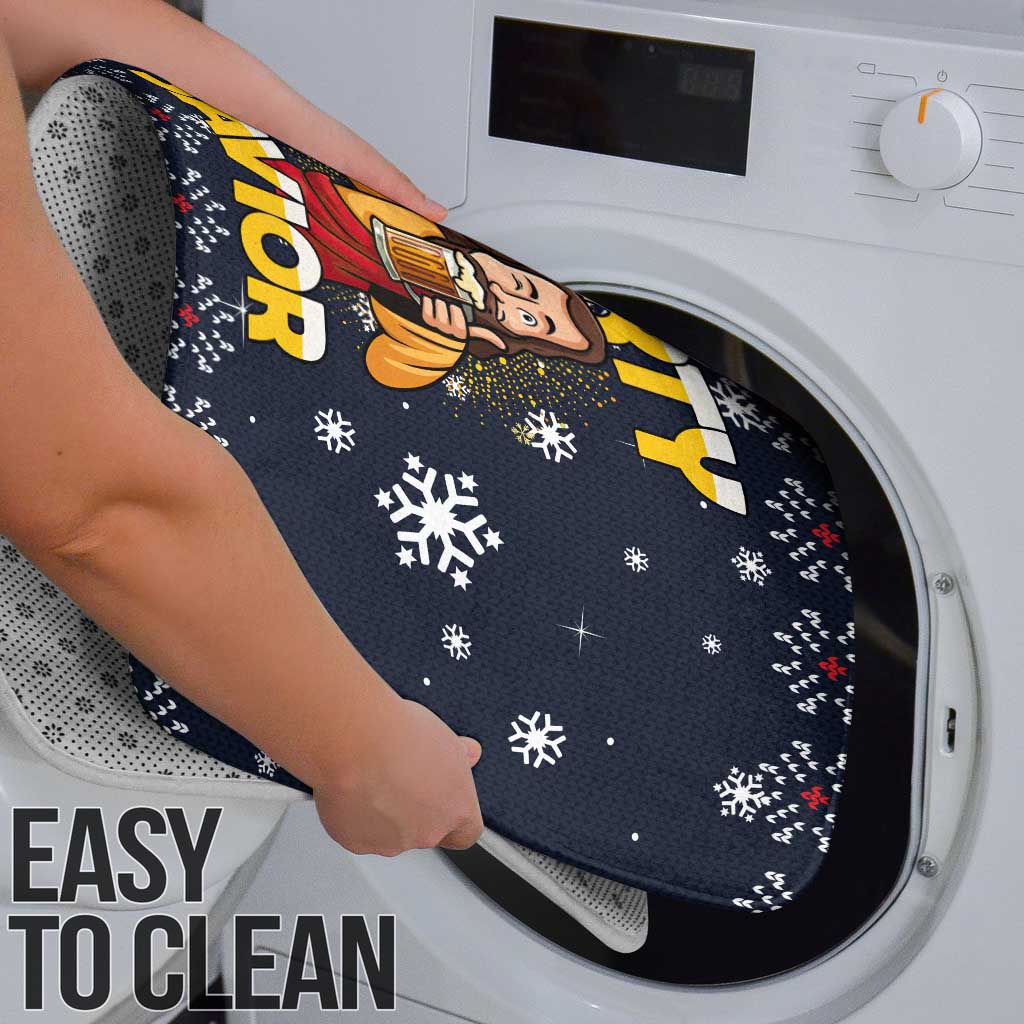 Jesus Party Savior Christmas Bathroom Set Funny Xmas Holiday Patterns - Wonder Print Shop