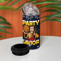 Jesus Party Savior Christmas 4 in 1 Can Cooler Tumbler Funny Xmas Holiday Patterns - Wonder Print Shop