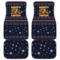 Jesus Party Savior Christmas Car Mats Funny Xmas Holiday Patterns - Wonder Print Shop