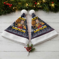 Jesus Party Savior Christmas Santa Hat Funny Xmas Holiday Patterns - Wonder Print Shop