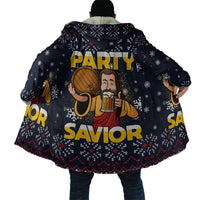 Jesus Party Savior Christmas Cloak Funny Xmas Holiday Patterns - Wonder Print Shop