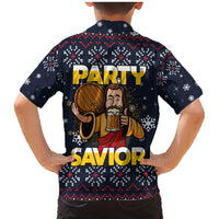Jesus Party Savior Christmas Family Matching Mermaid Dress and Hawaiian Shirt Funny Xmas Holiday Patterns - Wonder Print Shop
