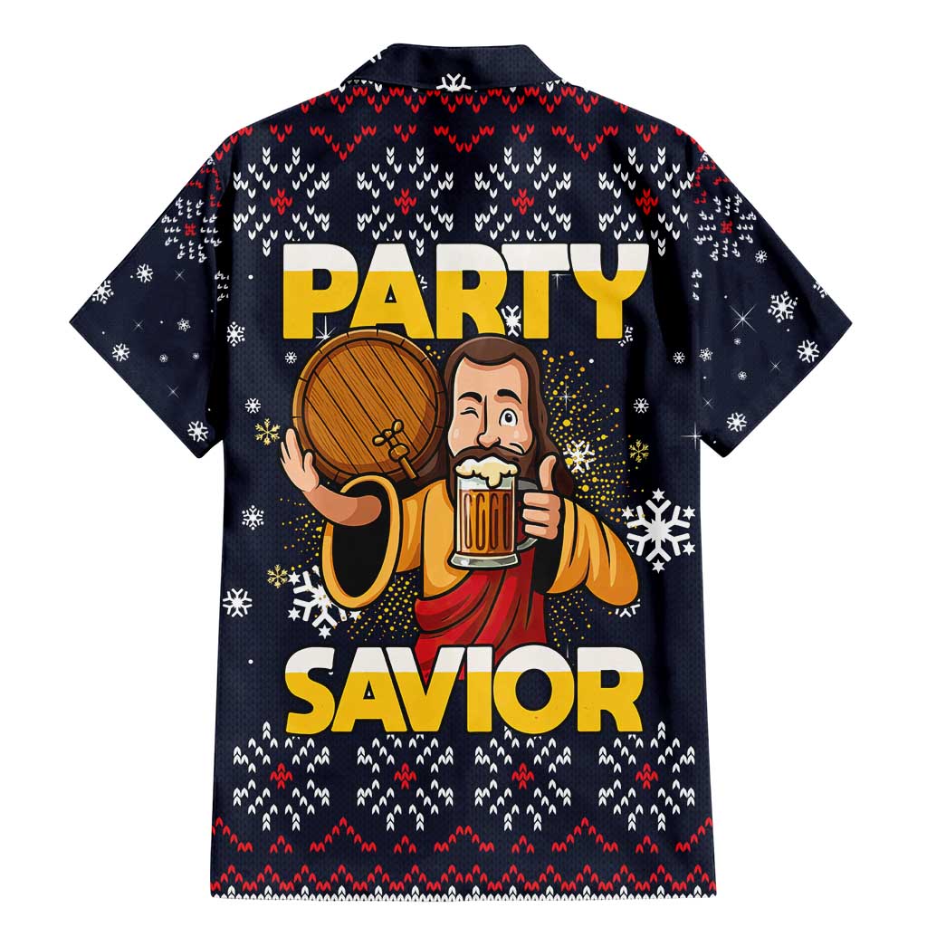 Jesus Party Savior Christmas Family Matching Mermaid Dress and Hawaiian Shirt Funny Xmas Holiday Patterns - Wonder Print Shop