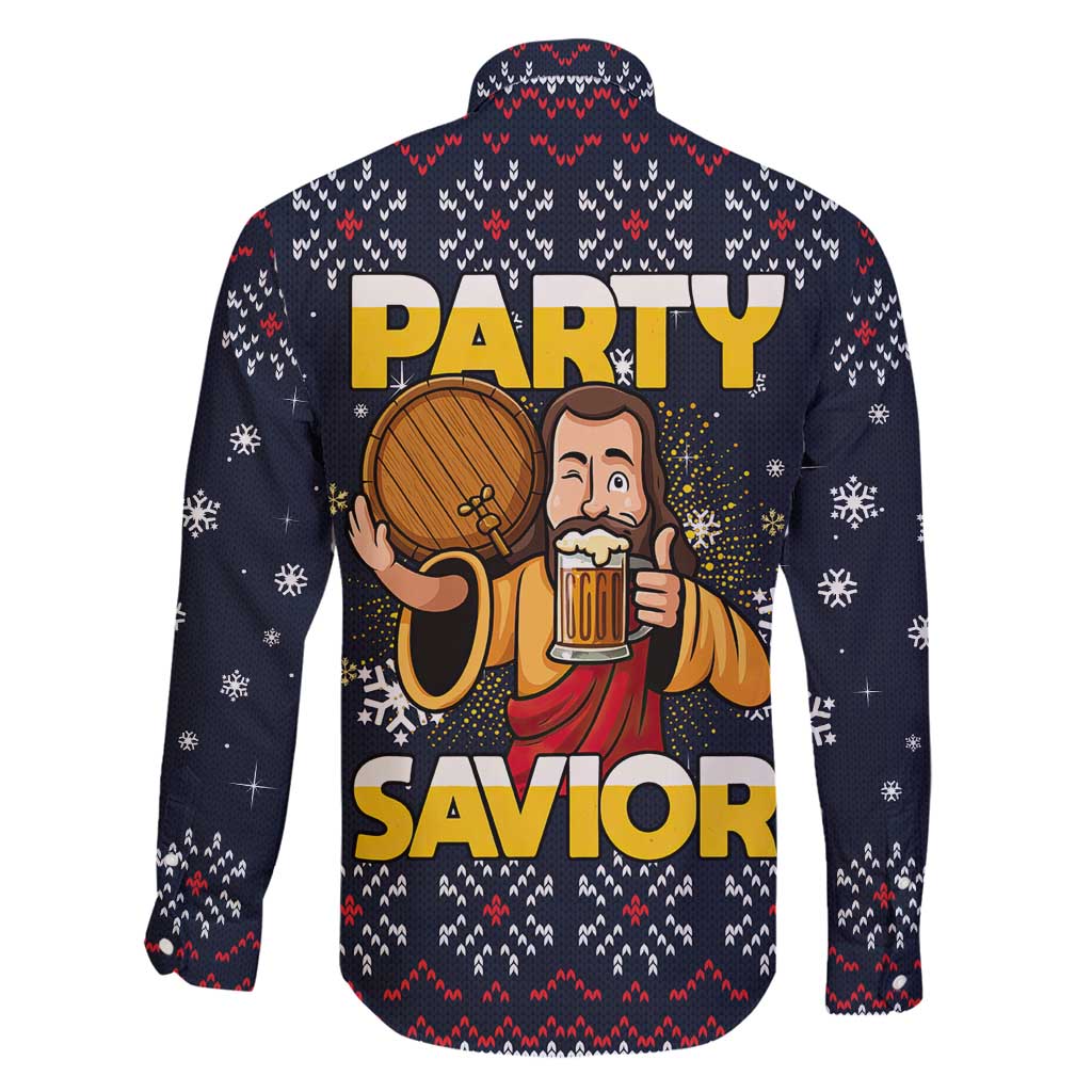 Jesus Party Savior Christmas Family Matching Puletasi and Hawaiian Shirt Funny Xmas Holiday Patterns - Wonder Print Shop