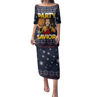 Jesus Party Savior Christmas Family Matching Puletasi and Hawaiian Shirt Funny Xmas Holiday Patterns - Wonder Print Shop