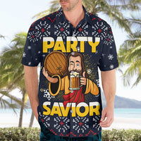 Jesus Party Savior Christmas Hawaiian Shirt Funny Xmas Holiday Patterns - Wonder Print Shop
