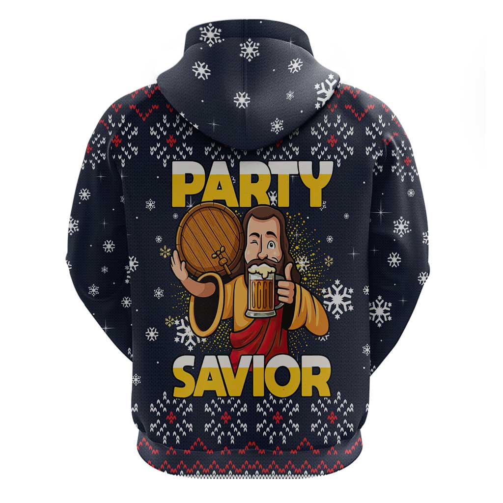Jesus Party Savior Christmas Hoodie Funny Xmas Holiday Patterns - Wonder Print Shop
