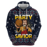 Jesus Party Savior Christmas Hoodie Funny Xmas Holiday Patterns - Wonder Print Shop