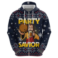 Jesus Party Savior Christmas Hoodie Funny Xmas Holiday Patterns - Wonder Print Shop