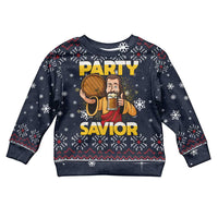 Jesus Party Savior Christmas Kid Ugly Christmas Sweater Funny Xmas Holiday Patterns - Wonder Print Shop