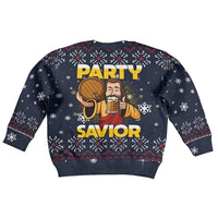 Jesus Party Savior Christmas Kid Ugly Christmas Sweater Funny Xmas Holiday Patterns - Wonder Print Shop