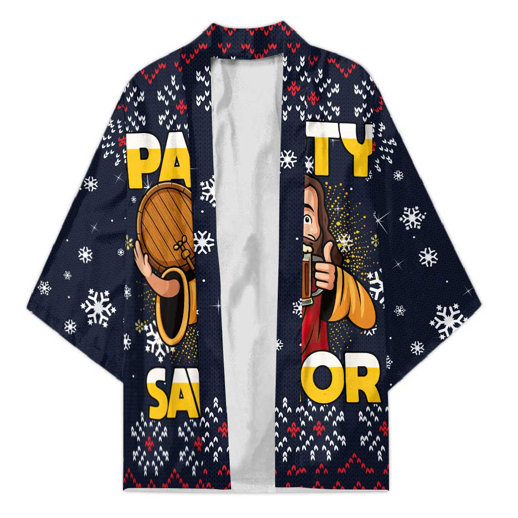 Jesus Party Savior Christmas Kimono Funny Xmas Holiday Patterns - Wonder Print Shop