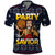 Jesus Party Savior Christmas Polo Shirt Funny Xmas Holiday Patterns - Wonder Print Shop