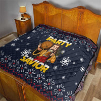 Jesus Party Savior Christmas Quilt Funny Xmas Holiday Patterns - Wonder Print Shop