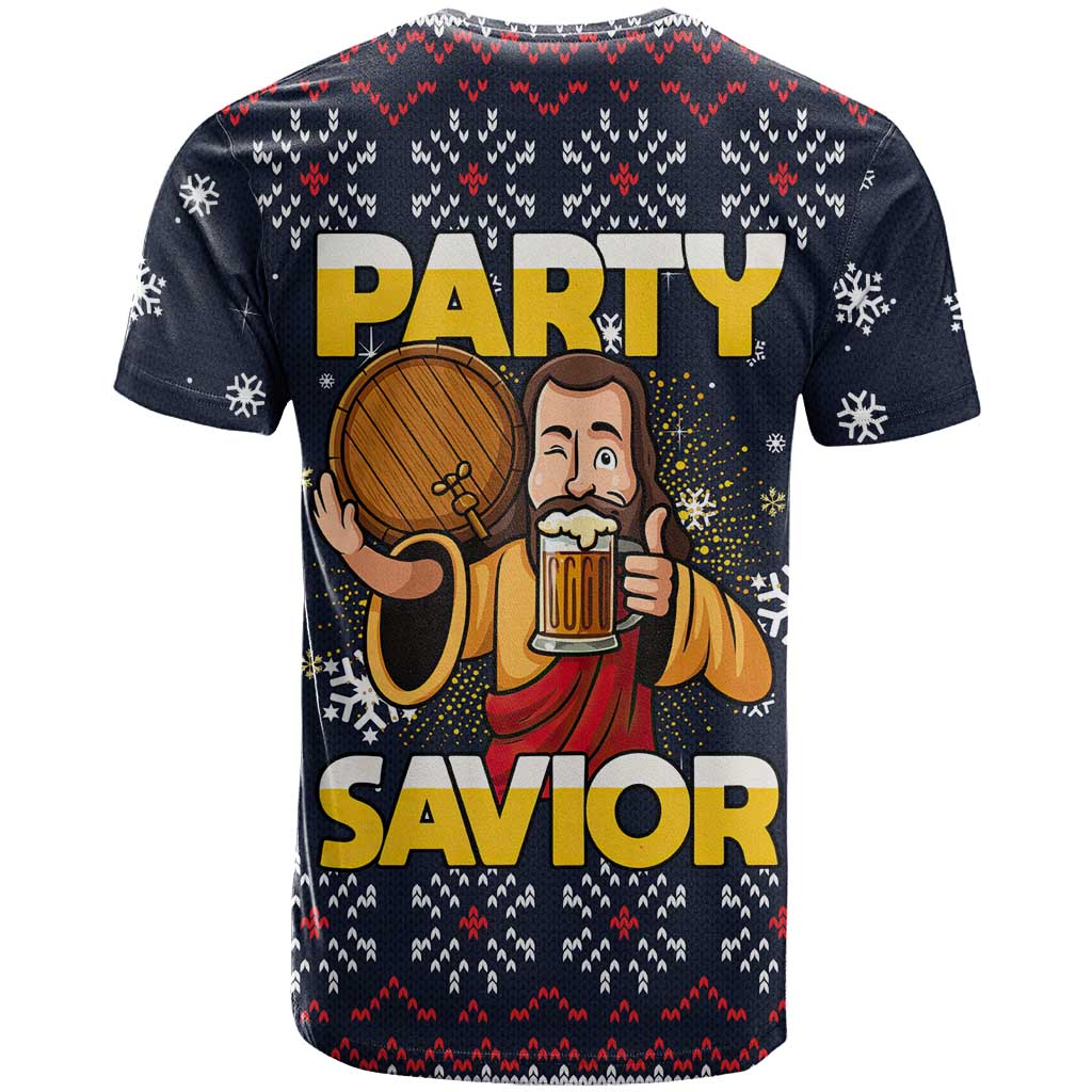 Jesus Party Savior Christmas T Shirt Funny Xmas Holiday Patterns - Wonder Print Shop