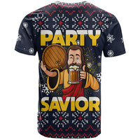Jesus Party Savior Christmas T Shirt Funny Xmas Holiday Patterns - Wonder Print Shop