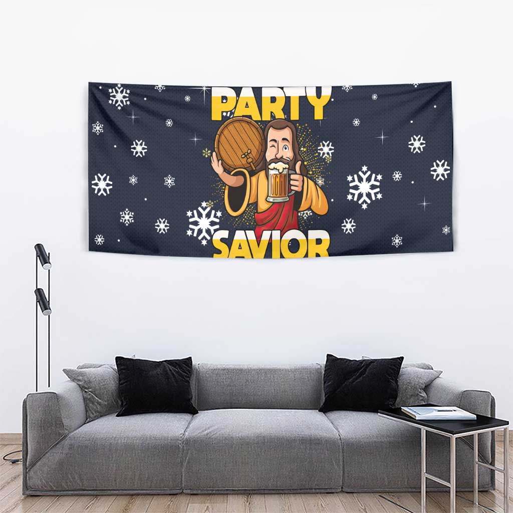 Jesus Party Savior Christmas Tapestry Funny Xmas Holiday Patterns - Wonder Print Shop