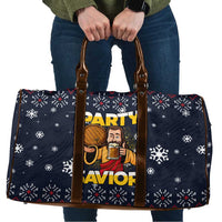 Jesus Party Savior Christmas Travel Bag Funny Xmas Holiday Patterns - Wonder Print Shop