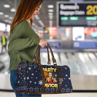 Jesus Party Savior Christmas Travel Bag Funny Xmas Holiday Patterns - Wonder Print Shop