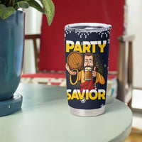 Jesus Party Savior Christmas Tumbler Cup Funny Xmas Holiday Patterns - Wonder Print Shop