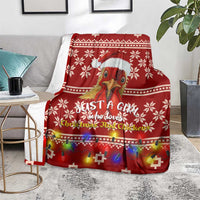 Just A Girl Who Loves Christmas And Chickens Christmas Blanket Funny Xmas Holiday Patterns - Wonder Print Shop