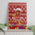 Just A Girl Who Loves Christmas And Chickens Christmas Canvas Wall Art Funny Xmas Holiday Patterns - Wonder Print Shop