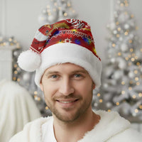 Just A Girl Who Loves Christmas And Chickens Christmas Santa Hat Funny Xmas Holiday Patterns - Wonder Print Shop