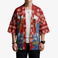 Just A Girl Who Loves Christmas And Chickens Christmas Kimono Funny Xmas Holiday Patterns - Wonder Print Shop