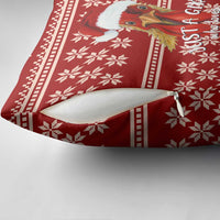 Just A Girl Who Loves Christmas And Chickens Christmas Pillow Cover Funny Xmas Holiday Patterns - Wonder Print Shop