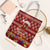 Just A Girl Who Loves Christmas And Chickens Christmas Tote Bag Funny Xmas Holiday Patterns - Wonder Print Shop