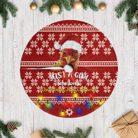 Just A Girl Who Loves Christmas And Chickens Christmas Tree Skirt Funny Xmas Holiday Patterns - Wonder Print Shop