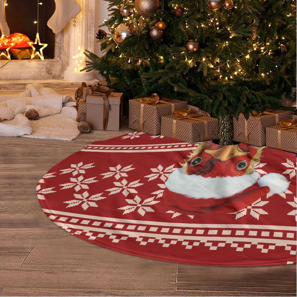 Just A Girl Who Loves Christmas And Chickens Christmas Tree Skirt Funny Xmas Holiday Patterns - Wonder Print Shop