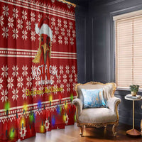 Just A Girl Who Loves Christmas And Chickens Christmas Window Curtain Funny Xmas Holiday Patterns - Wonder Print Shop