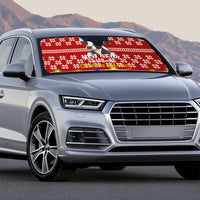 Just A Girl Who Loves Christmas And Cows Christmas Auto Sun Shade Funny Xmas Holiday Patterns - Wonder Print Shop