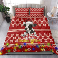 Just A Girl Who Loves Christmas And Cows Christmas Bedding Set Funny Xmas Holiday Patterns - Wonder Print Shop