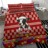 Just A Girl Who Loves Christmas And Cows Christmas Bedding Set Funny Xmas Holiday Patterns - Wonder Print Shop