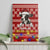 Just A Girl Who Loves Christmas And Cows Christmas Canvas Wall Art Funny Xmas Holiday Patterns - Wonder Print Shop