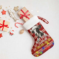 Just A Girl Who Loves Christmas And Cows Christmas Stocking Funny Xmas Holiday Patterns - Wonder Print Shop