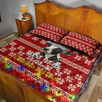 Just A Girl Who Loves Christmas And Cows Christmas Quilt Bed Set Funny Xmas Holiday Patterns - Wonder Print Shop