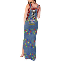 Just A Girl Who Loves Christmas And Cows Christmas Tank Maxi Dress Funny Xmas Holiday Patterns - Wonder Print Shop