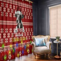 Just A Girl Who Loves Christmas And Cows Christmas Window Curtain Funny Xmas Holiday Patterns - Wonder Print Shop