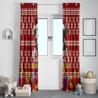 Just A Girl Who Loves Christmas And Cows Christmas Window Curtain Funny Xmas Holiday Patterns - Wonder Print Shop