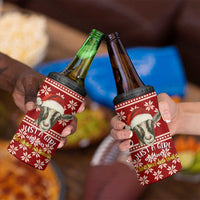 Just A Girl Who Loves Christmas And Goats Ugly Christma 4 in 1 Can Cooler Tumbler Funny Xmas Holiday Patterns - Wonder Print Shop