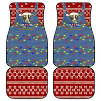 Just A Girl Who Loves Christmas And Goats Ugly Christma Car Mats Funny Xmas Holiday Patterns - Wonder Print Shop