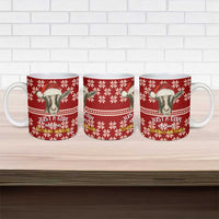 Just A Girl Who Loves Christmas And Goats Ugly Christma Ceramic Mug Funny Xmas Holiday Patterns - Wonder Print Shop