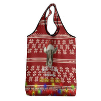 Just A Girl Who Loves Christmas And Goats Ugly Christma Grocery Bag Funny Xmas Holiday Patterns - Wonder Print Shop