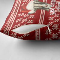 Just A Girl Who Loves Christmas And Goats Ugly Christma Pillow Cover Funny Xmas Holiday Patterns - Wonder Print Shop