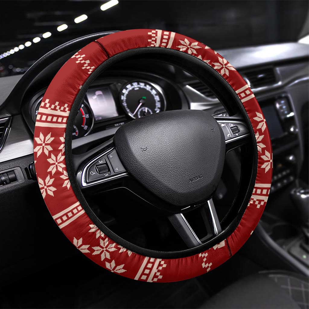 Just A Girl Who Loves Christmas And Goats Ugly Christma Steering Wheel Cover Funny Xmas Holiday Patterns - Wonder Print Shop
