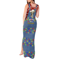 Just A Girl Who Loves Christmas And Goats Ugly Christma Tank Maxi Dress Funny Xmas Holiday Patterns - Wonder Print Shop